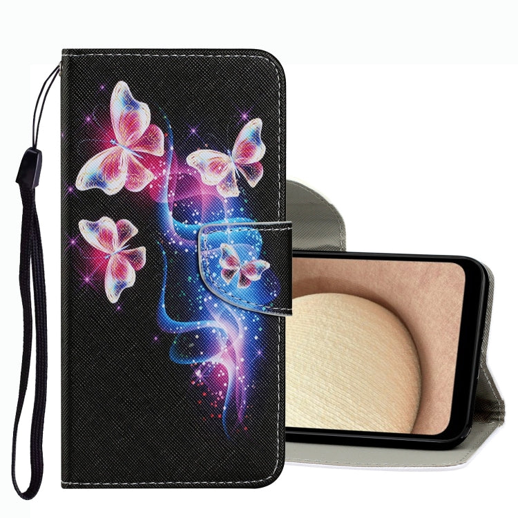 Coloured Drawing Pattern Leather Phone Case, For Samsung Galaxy A03s