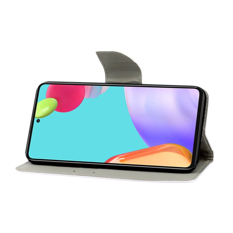 Coloured Drawing Pattern Leather Phone Case, For Samsung Galaxy A53
