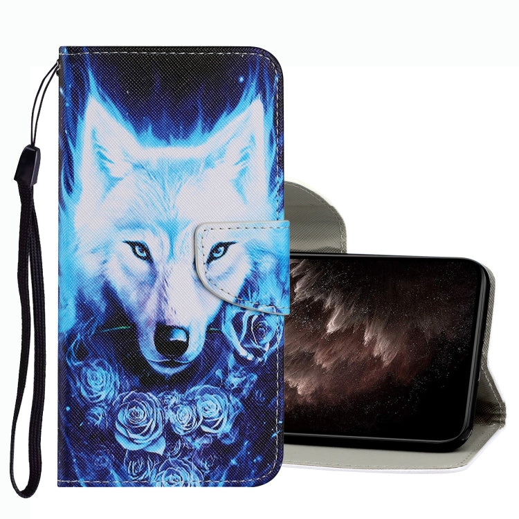 Coloured Drawing Pattern Leather Phone Case, For vivo Y21