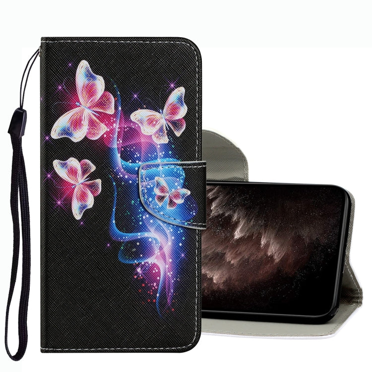 Coloured Drawing Pattern Leather Phone Case, For Xiaomi Redmi Note 11 5G China