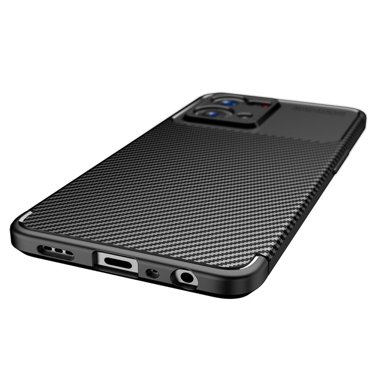Carbon Fiber Texture Shockproof TPU Phone Case, For OPPO Reno7 4G Global
