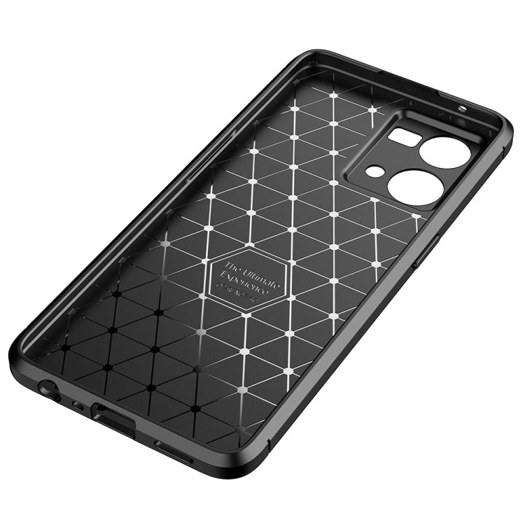 Carbon Fiber Texture Shockproof TPU Phone Case, For OPPO Reno7 4G Global