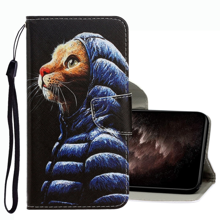 3D Colored Drawing Leather Phone Case, For vivo Y21