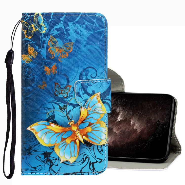 3D Colored Drawing Leather Phone Case, For vivo Y21