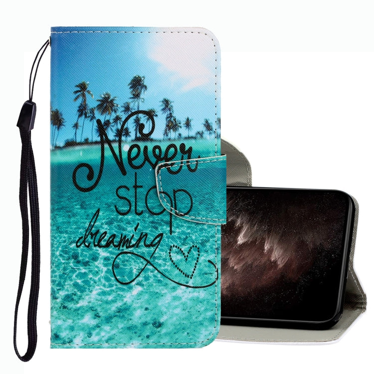 3D Colored Drawing Leather Phone Case, For vivo Y21