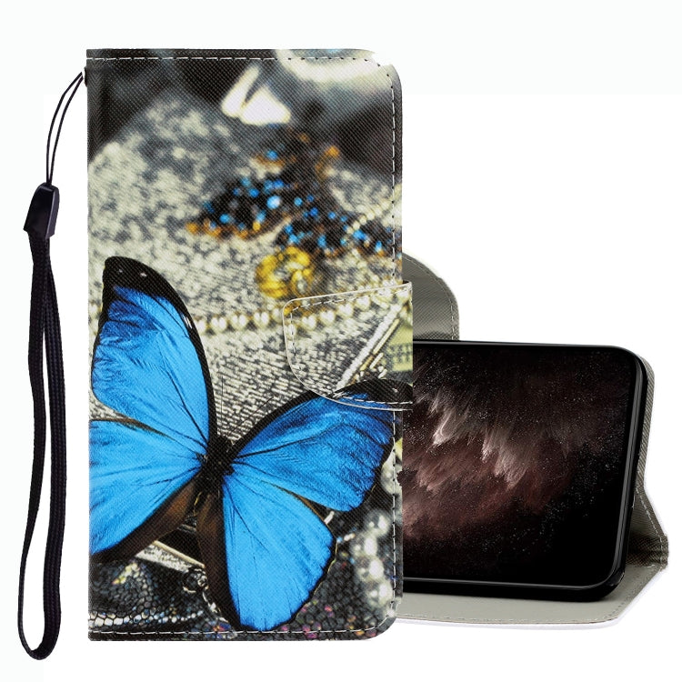 3D Colored Drawing Leather Phone Case, For vivo Y21