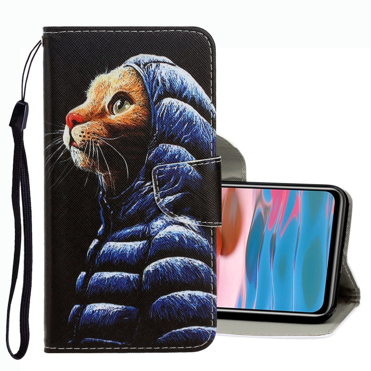 3D Colored Drawing Leather Phone Case, For Xiaomi Redmi Note 10 4G