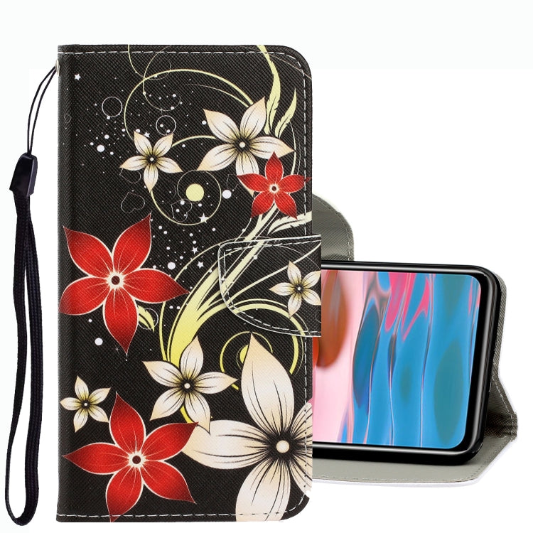 3D Colored Drawing Leather Phone Case, For Xiaomi Redmi Note 10 4G