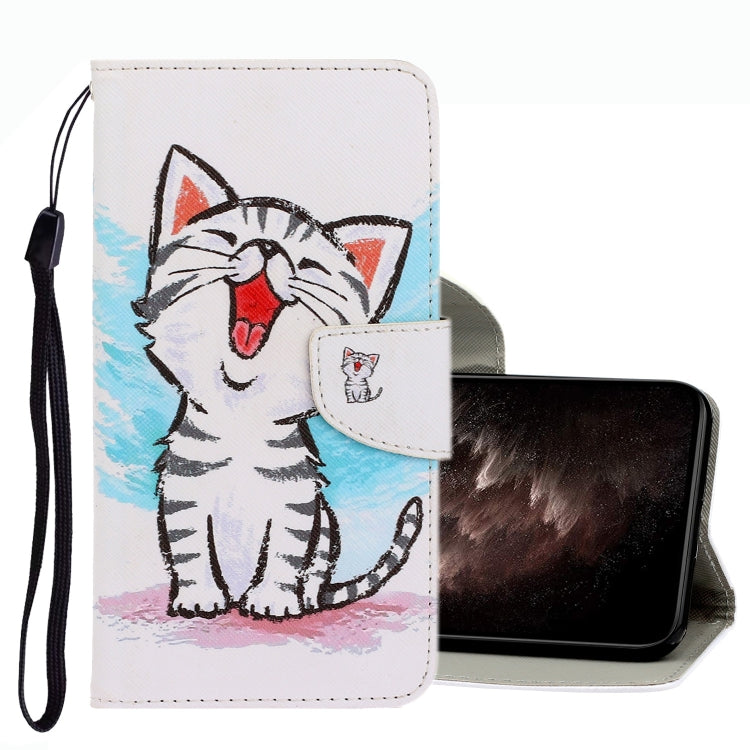 3D Colored Drawing Leather Phone Case, For Xiaomi Redmi Note 10 5G