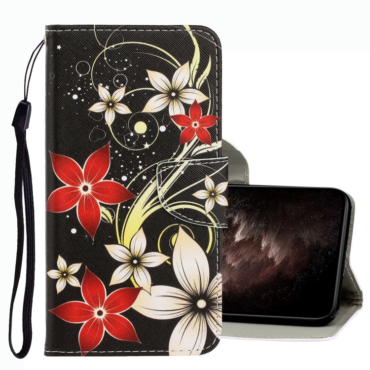 3D Colored Drawing Leather Phone Case, For Xiaomi Redmi Note 10 5G