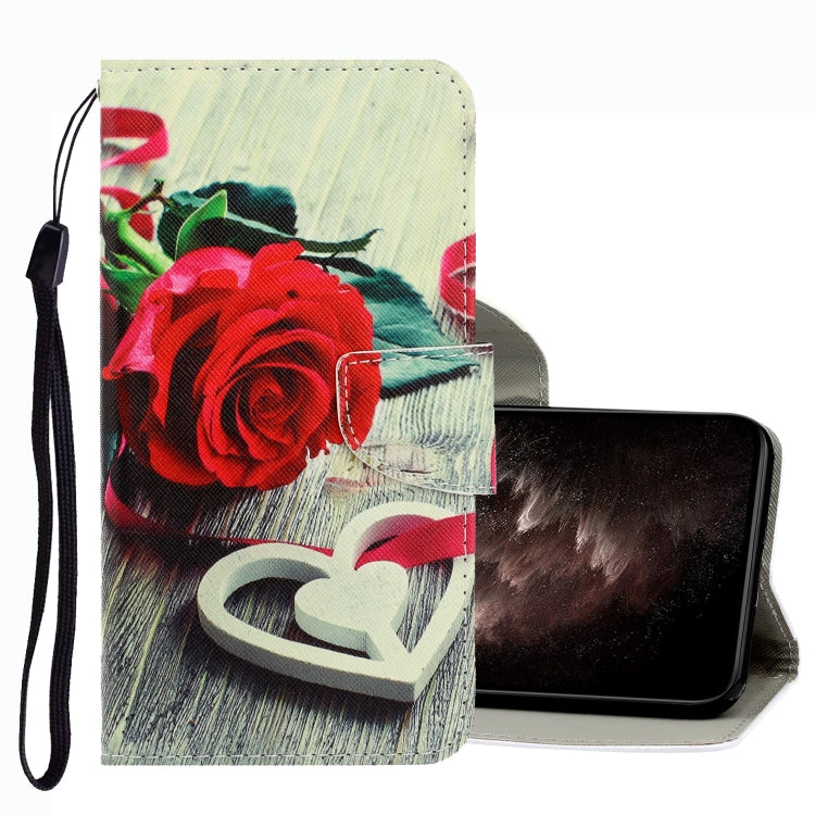 3D Colored Drawing Leather Phone Case, For Xiaomi Redmi Note 10 5G