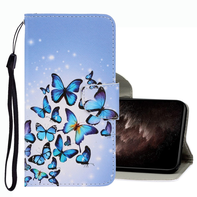 3D Colored Drawing Leather Phone Case, For Xiaomi Redmi Note 10 5G