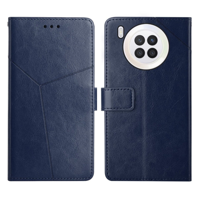 Y Stitching Horizontal Flip Leather Phone Case, For Huawei nova 8i