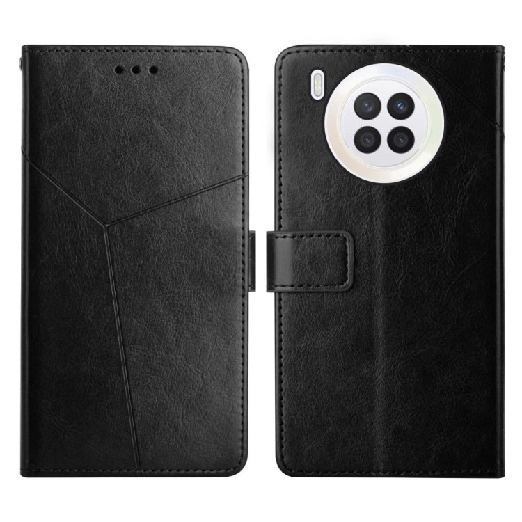 Y Stitching Horizontal Flip Leather Phone Case, For Huawei nova 8i