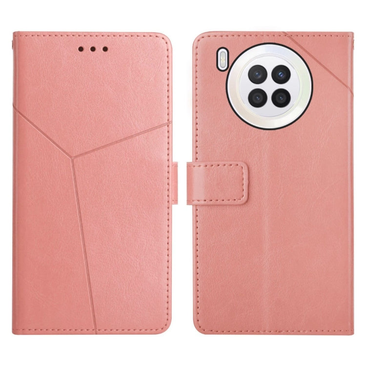 Y Stitching Horizontal Flip Leather Phone Case, For Huawei nova 8i