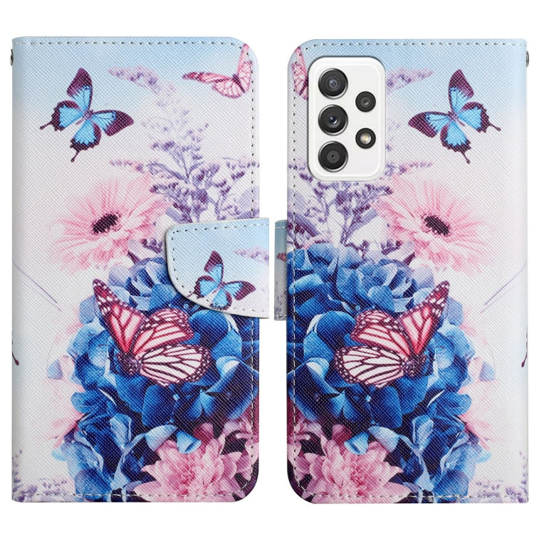 Painted Pattern Horizontal Flip Leather Phone Case, For Samsung Galaxy A33 5G