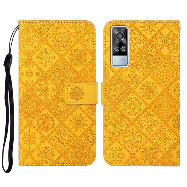 Ethnic Style Embossed Pattern Leather Phone Case, For vivo Y51 2020, For vivo Y21
