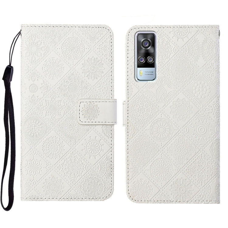 Ethnic Style Embossed Pattern Leather Phone Case, For vivo Y51 2020, For vivo Y21