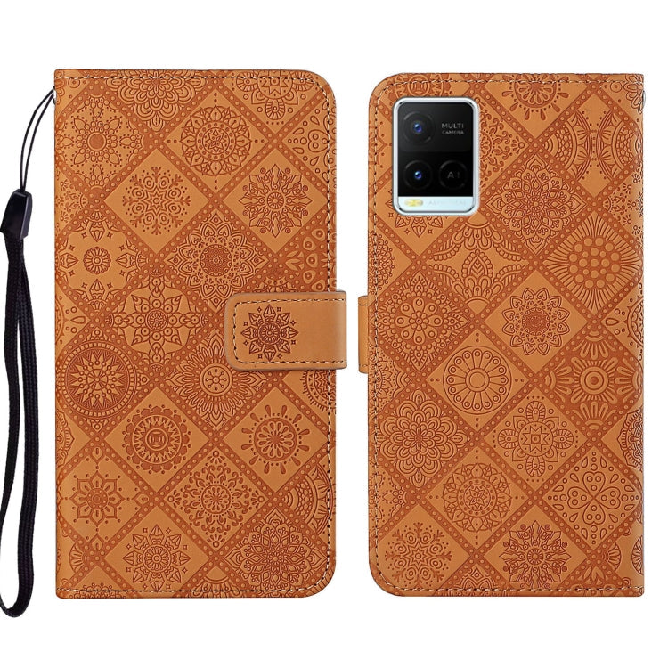 Ethnic Style Embossed Pattern Leather Phone Case, For vivo Y51 2020, For vivo Y21