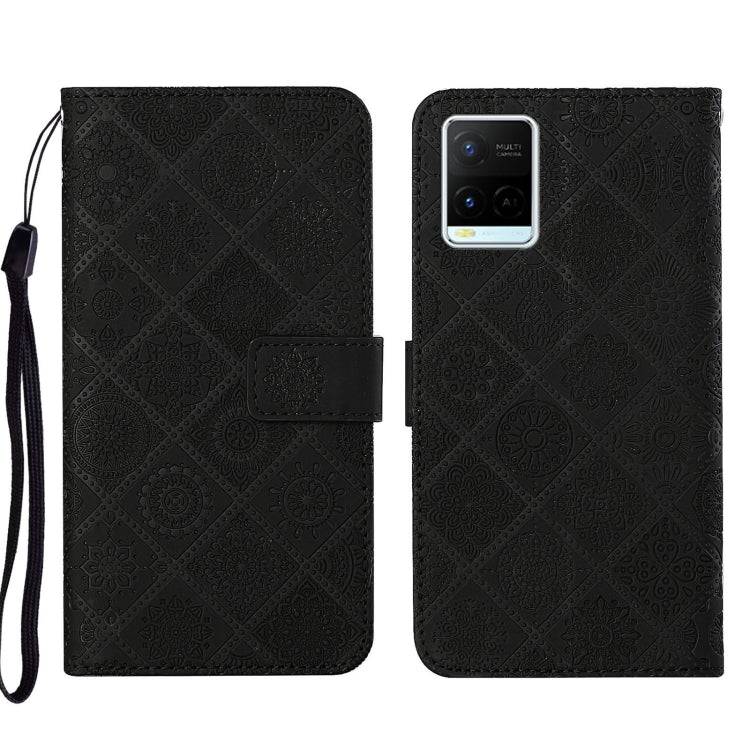 Ethnic Style Embossed Pattern Leather Phone Case, For vivo Y51 2020, For vivo Y21