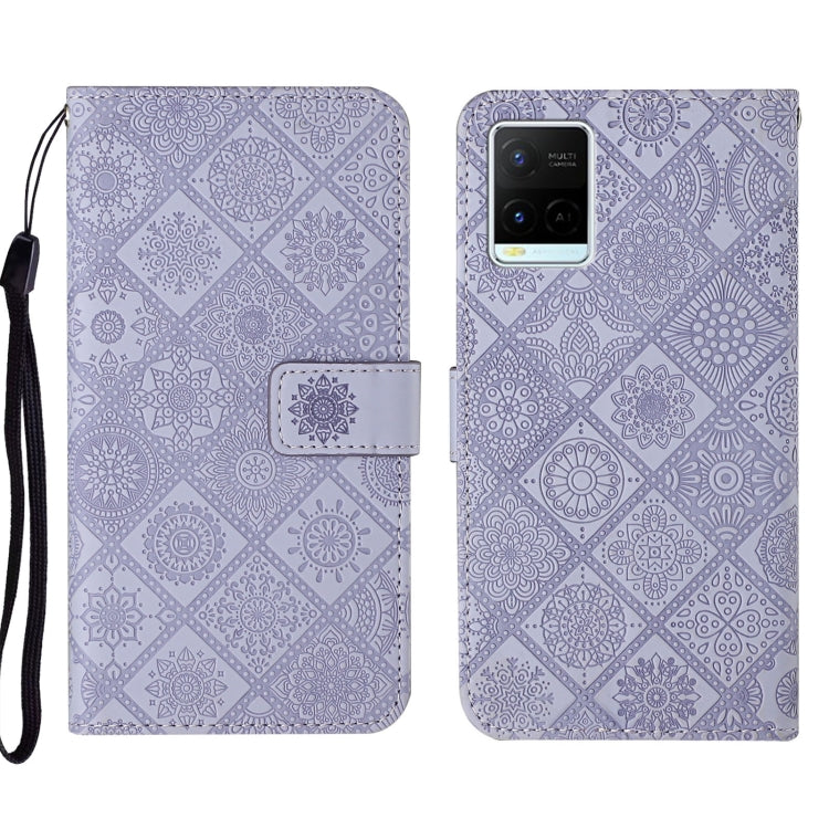 Ethnic Style Embossed Pattern Leather Phone Case, For vivo Y51 2020, For vivo Y21