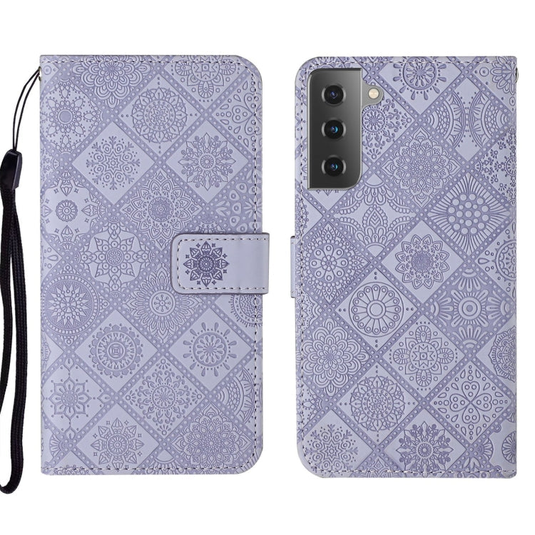Ethnic Style Embossed Pattern Leather Phone Case, For Samsung Galaxy S22 5G
