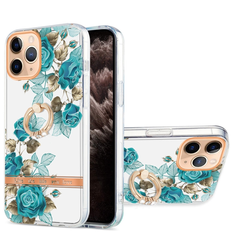 Ring IMD Flowers TPU Phone Case, For iPhone 12 / 12 Pro, For iPhone 12 Pro Max, For iPhone 11, For iPhone 11 Pro Max