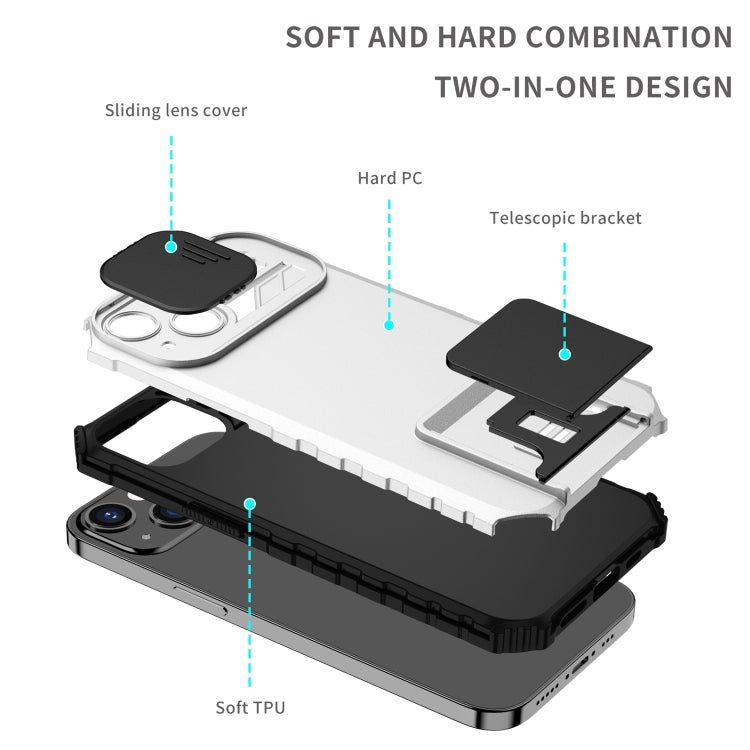 Stereoscopic Holder Sliding Camshield Phone Case, For iPhone 12 Pro Max, For iPhone 13 Pro, For iPhone 13 Pro Max
