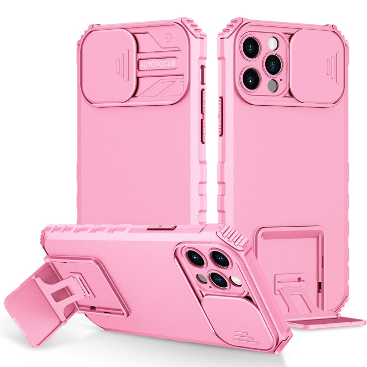 Stereoscopic Holder Sliding Camshield Phone Case, For iPhone 12 Pro Max, For iPhone 13 Pro, For iPhone 13 Pro Max