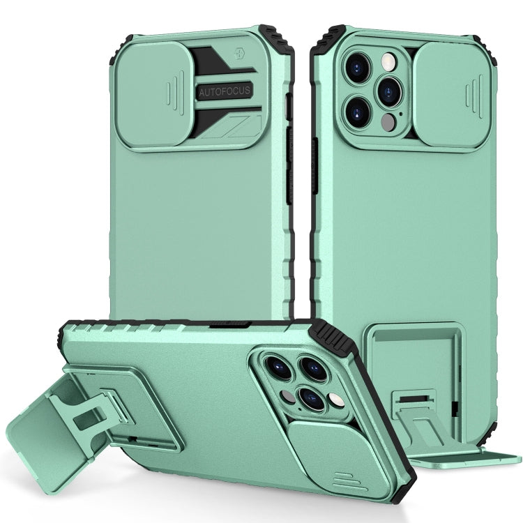 Stereoscopic Holder Sliding Camshield Phone Case, For iPhone 12 Pro Max, For iPhone 13 Pro, For iPhone 13 Pro Max