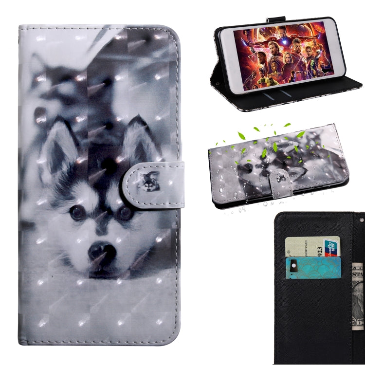 3D Painted Pattern Leather Phone Case, For Motorola Moto E20 / E30 / E40, For Motorola Moto E32