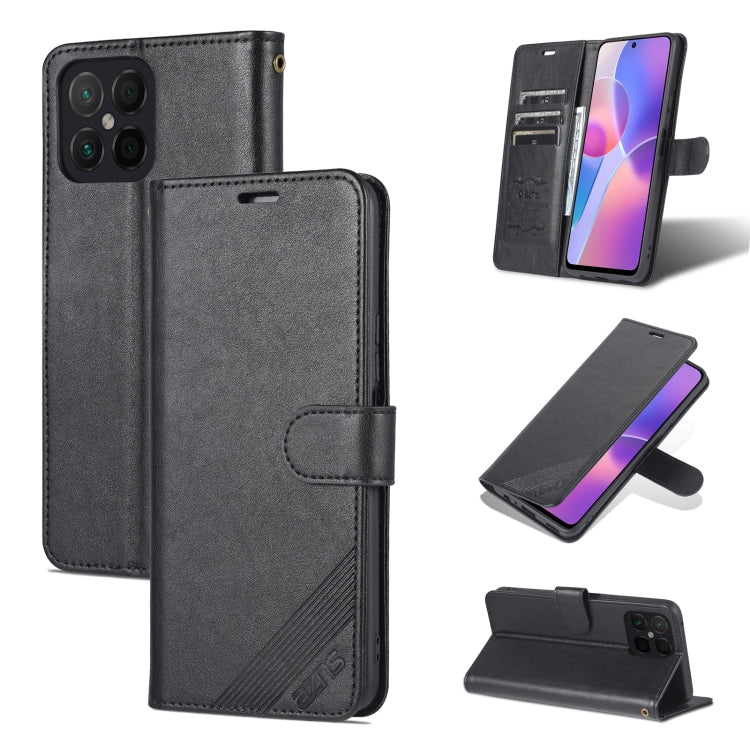 AZNS Sheepskin Texture Flip Leather Phone Case, For U-Magic Enjoy 50 Plus, For Honor X8 / X30i