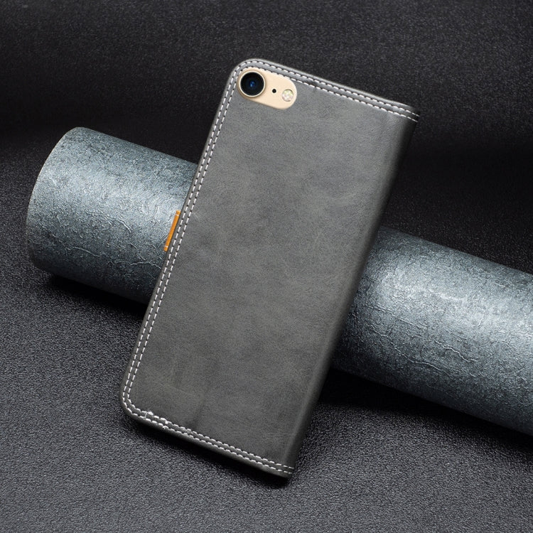 Color Matching Double Sewing Thread Leather Case, For iPhone SE 2022 / 2020 / 7 / 8, For iPhone 7 Plus / 8 Plus