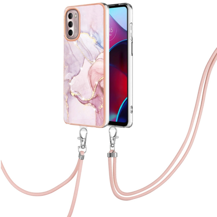Electroplating Marble Pattern TPU Phone Case with Lanyard, For iPhone SE 2022 / SE 2020 / 8 / 7, For Motorola Moto G Stylus 2022, For Nokia G20 / G10, For Nokia G21 / G11