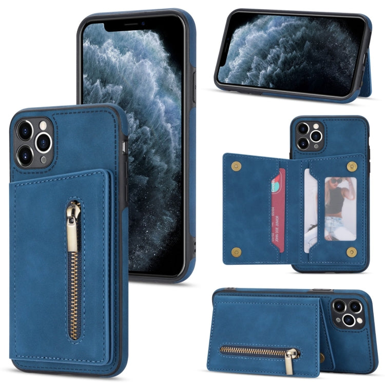 Zipper Card Holder Phone Case, For iPhone 11 Pro Max, For iPhone X / XS, For iPhone XR, For iPhone XS Max