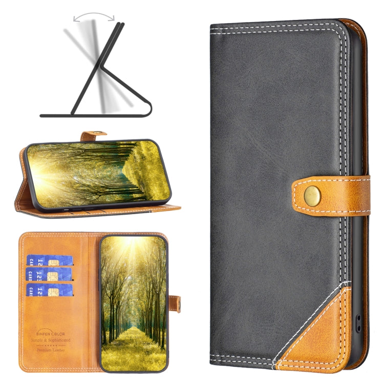 Color Matching Double Sewing Thread Leather Phone Case, For Xiaomi Poco M3, For Xiaomi Poco X3