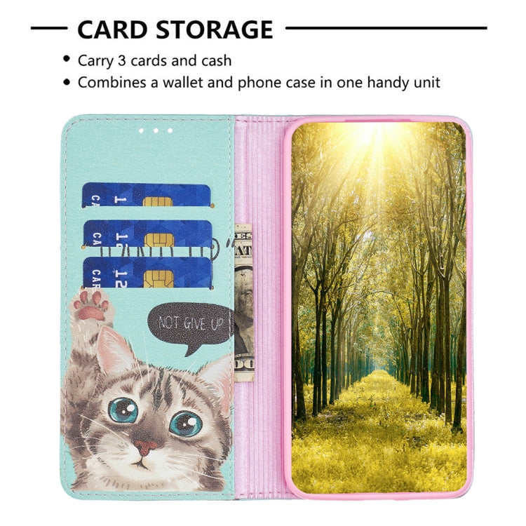 Invisible Magnetic Painted Leather Phone Case, For Xiaomi 12 Lite