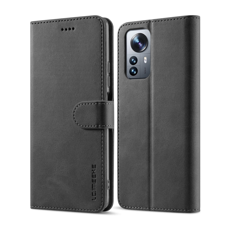 LC.IMEEKE Calf Texture Leather Phone Case, For Xiaomi 12 Lite