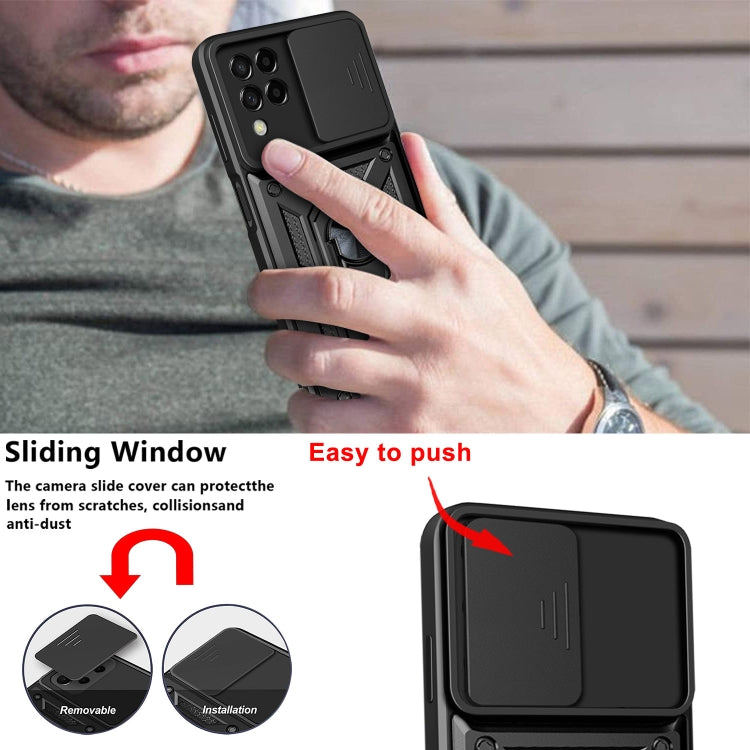 Sliding Camera Cover Design TPU + PC Phone Case, For Samsung Galaxy M53 5G