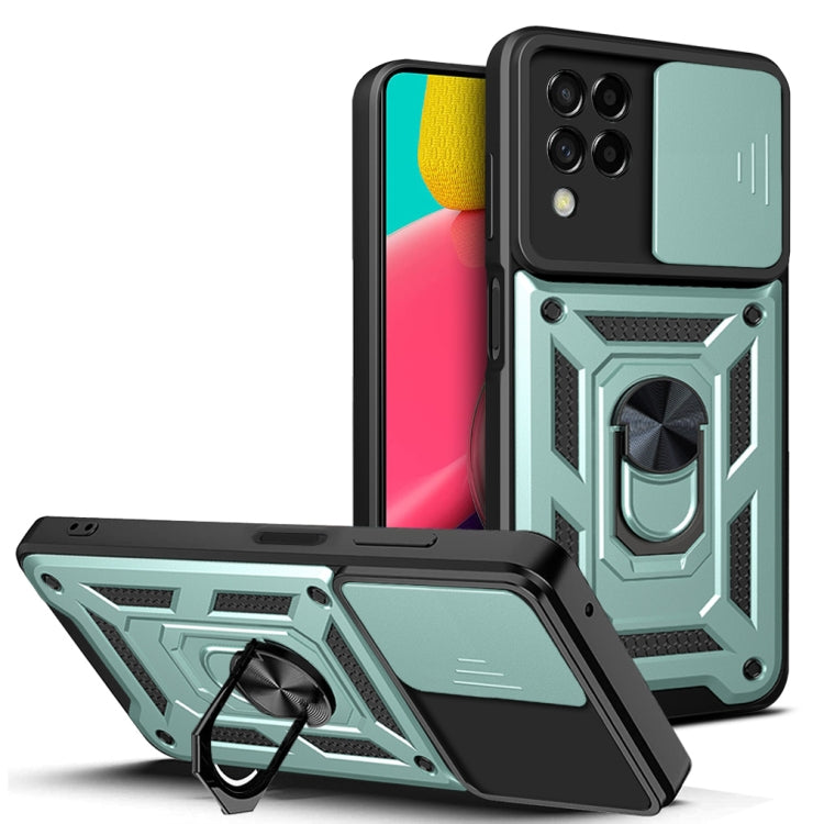 Sliding Camera Cover Design TPU + PC Phone Case, For Samsung Galaxy M53 5G
