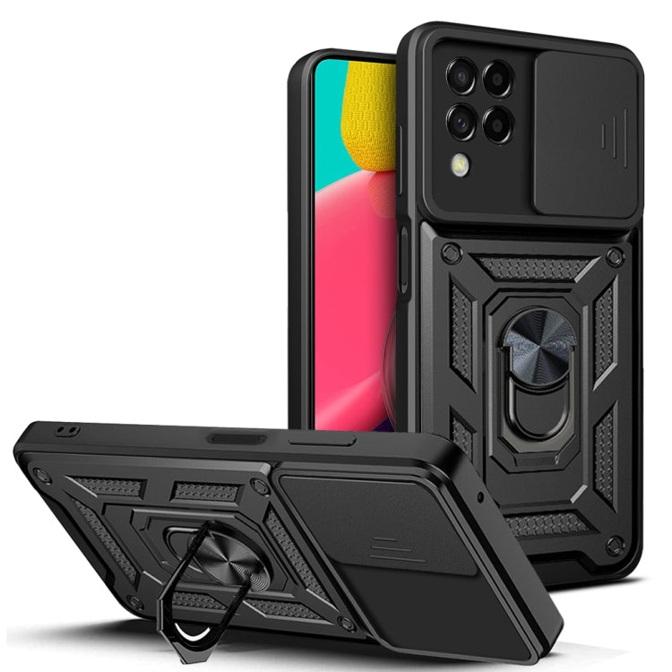 Sliding Camera Cover Design TPU + PC Phone Case, For Samsung Galaxy M53 5G