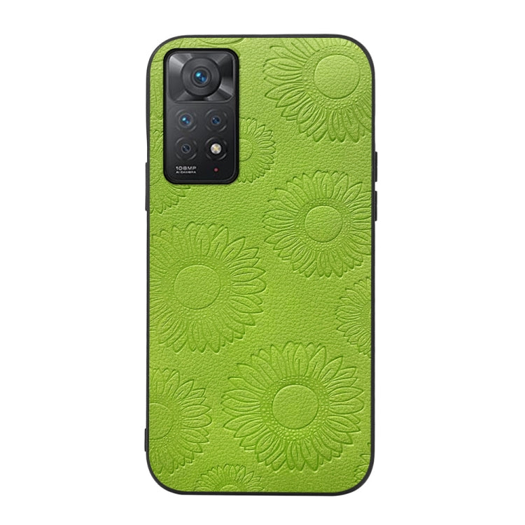 Sunflower Pattern PU Shockproof Phone Case, For Xiaomi Redmi Note 11 Pro, For Xiaomi Redmi Note 11 / Note 11S 4G