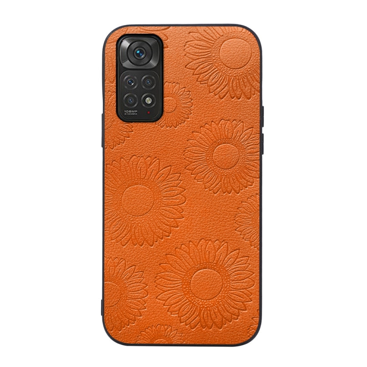 Sunflower Pattern PU Shockproof Phone Case, For Xiaomi Redmi Note 11 Pro, For Xiaomi Redmi Note 11 / Note 11S 4G