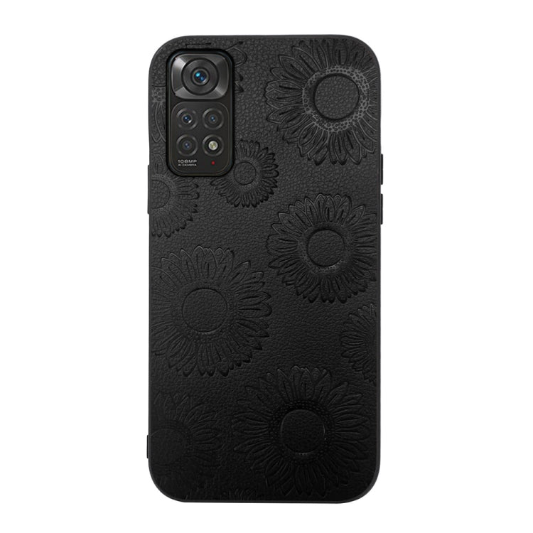 Sunflower Pattern PU Shockproof Phone Case, For Xiaomi Redmi Note 11 Pro, For Xiaomi Redmi Note 11 / Note 11S 4G