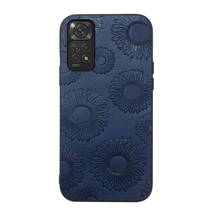 Sunflower Pattern PU Shockproof Phone Case, For Xiaomi Redmi Note 11 Pro, For Xiaomi Redmi Note 11 / Note 11S 4G