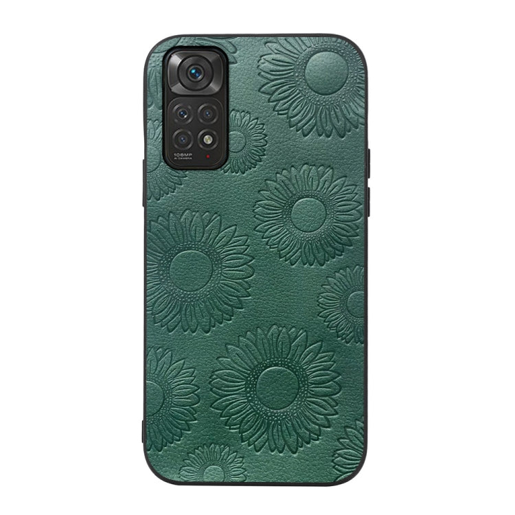 Sunflower Pattern PU Shockproof Phone Case, For Xiaomi Redmi Note 11 Pro, For Xiaomi Redmi Note 11 / Note 11S 4G