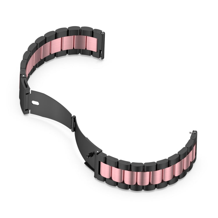 Three-bead Metal Steel Watch Band, For Huawei GT 3 Pro 46mm