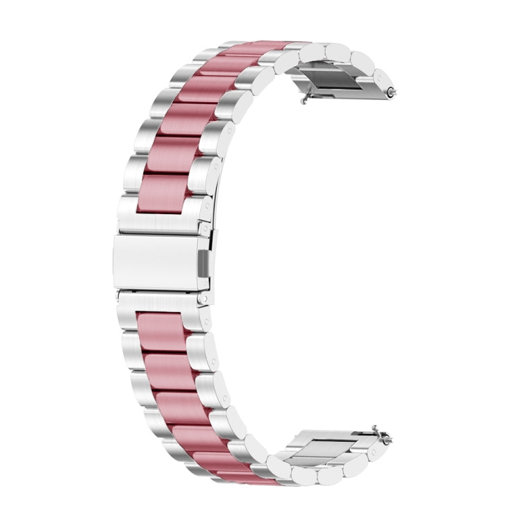 Three-bead Metal Steel Watch Band, For Huawei GT 3 Pro 46mm