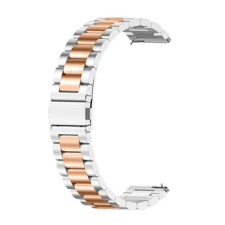 Three-bead Metal Steel Watch Band, For Huawei GT 3 Pro 46mm