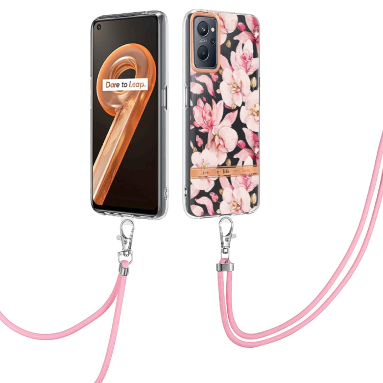 Flowers Series TPU Phone Case with Lanyard, For OnePlus N20 5G, For OPPO Realme 9 Pro+ 5G, For OPPO Realme 9 Pro 5G, For OPPO Realme 9i/A36/A96 4G